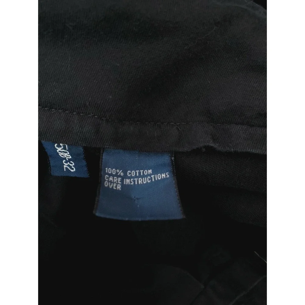 Vintage Polo Ralph Lauren Big Andrew Pants Mens 50Bx27 Black Pleated Slacks